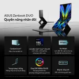 Laptop Asus ZenBook Duo UX8407AA-SN439WS (Intel Core Ultra X7 Processor 358H | 32GB | 512GB | Intel Arc | 14 inch 3K OLED | Cảm ứng | Win 11 | Office | Xám)